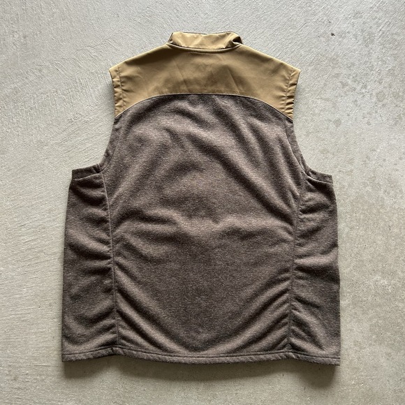 Orvis Vest Mens Size XL Brown Full Zip Performance Fishing Stretch - Picture 3 of 8